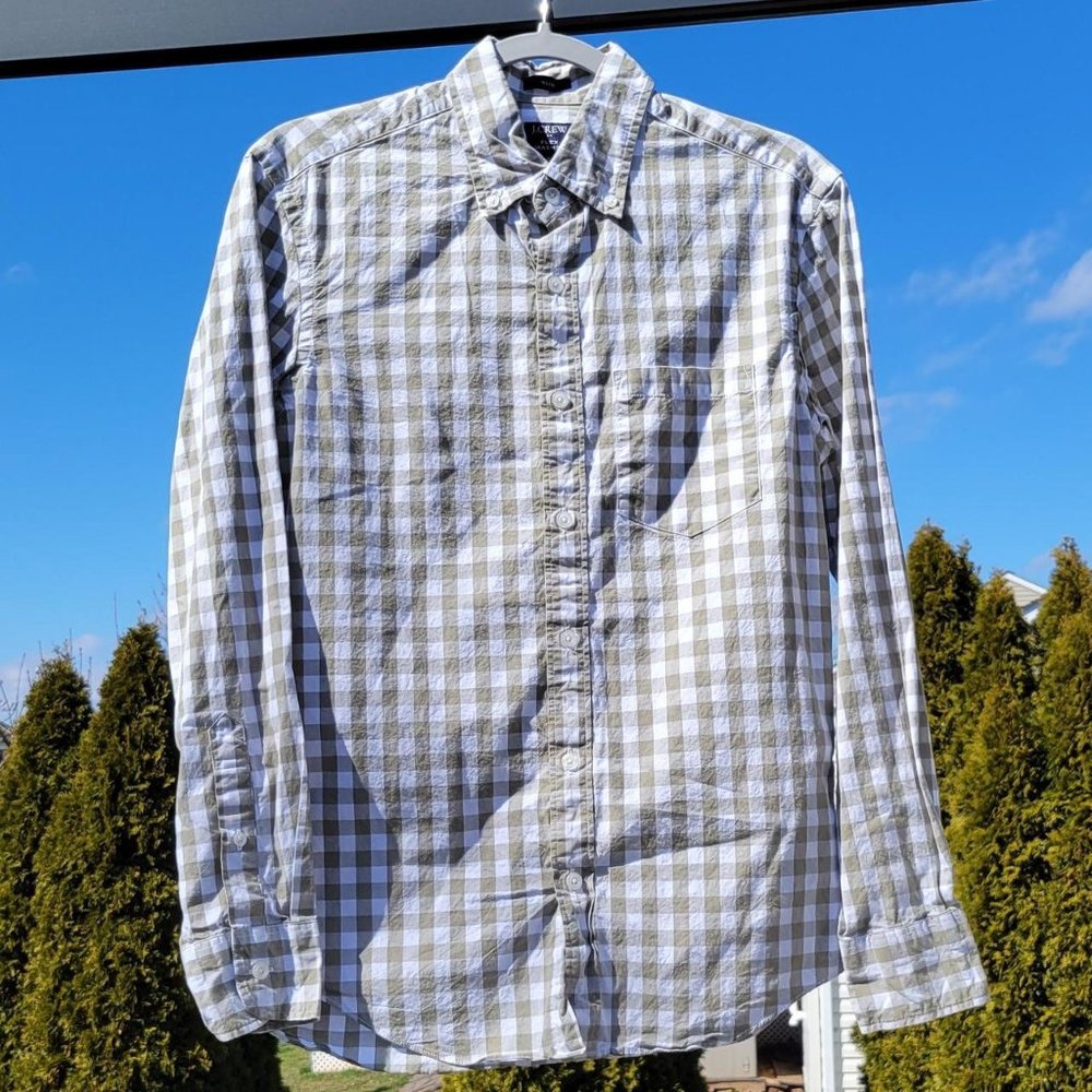 J. Crew Slim-fit Gingham Button-Up Shirt